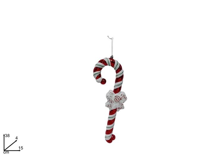 MAKRO - Dekorácia na vianočný stromček lízanka, 38cm