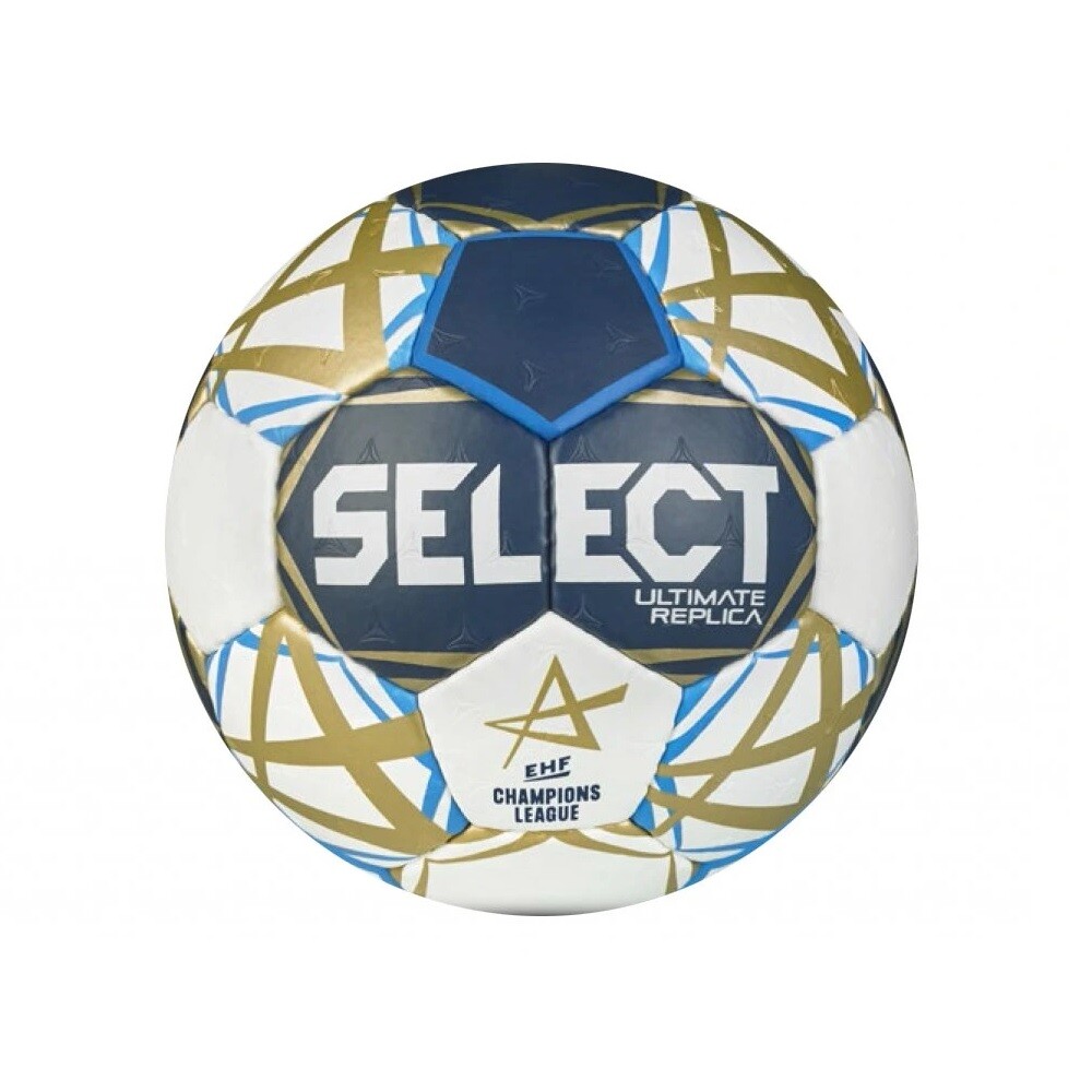 Hádzanárska lopta SELECT HB Ultimate replica EHF Champions League 2 - modro-biela