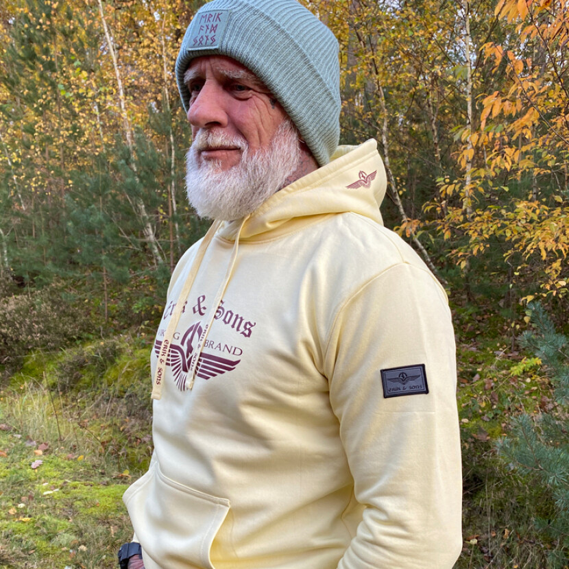 Mikina Erik and Sons Kahlberg - svetlo žltá, XL