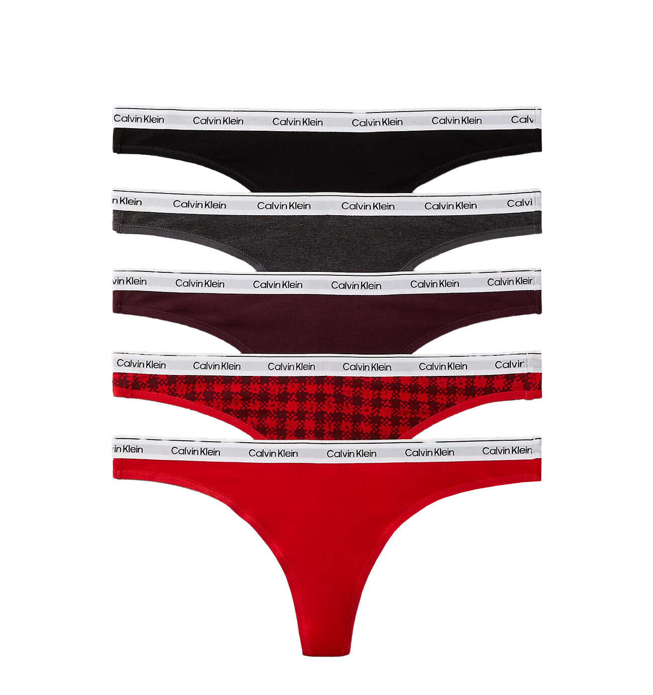 CALVIN KLEIN - tangá 5PACK Icon logo cotton stretch color pulse - limitovaná edícia