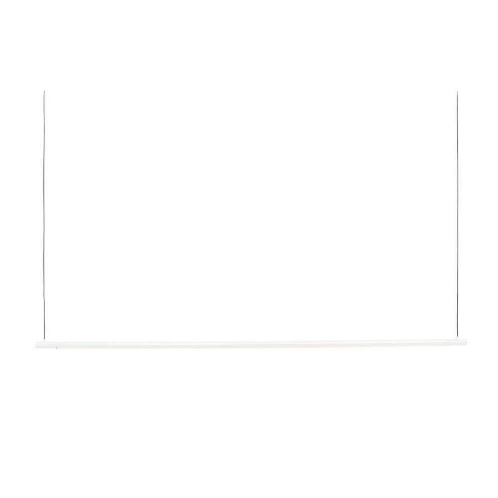 LOOM DESIGN LED závesné svietidlo Straw 200, biele, hliník