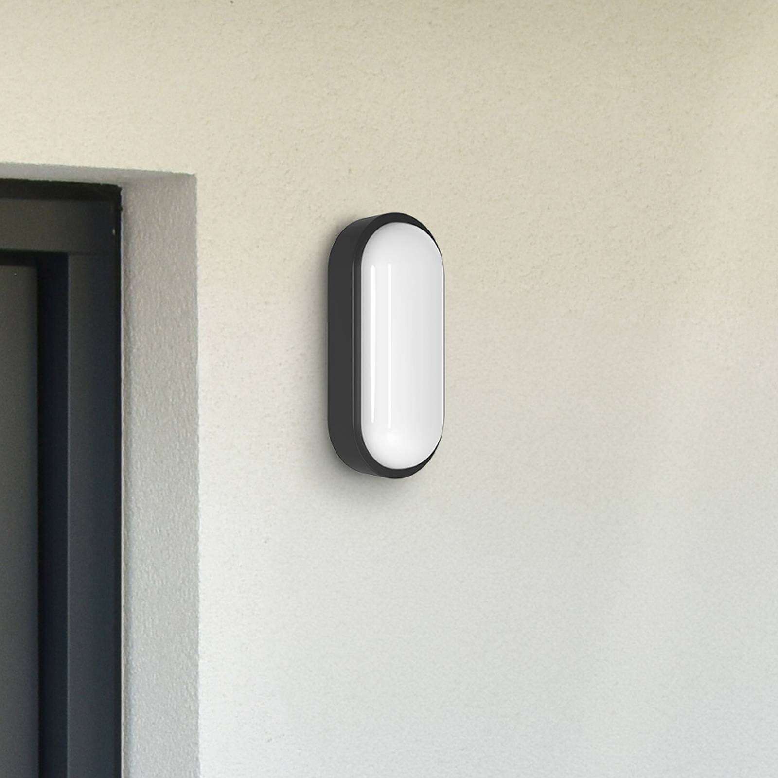 MEGATRON LED vonkajšie nástenné svietidlo Zella Neo XL senzor čierna IP54