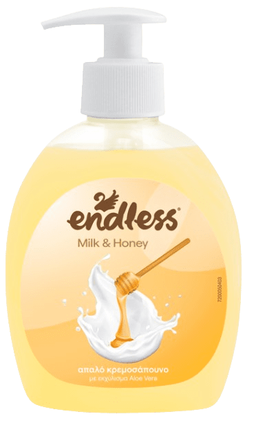 ENDLESS - Krémové mydlo milk & honey, 0,3 L