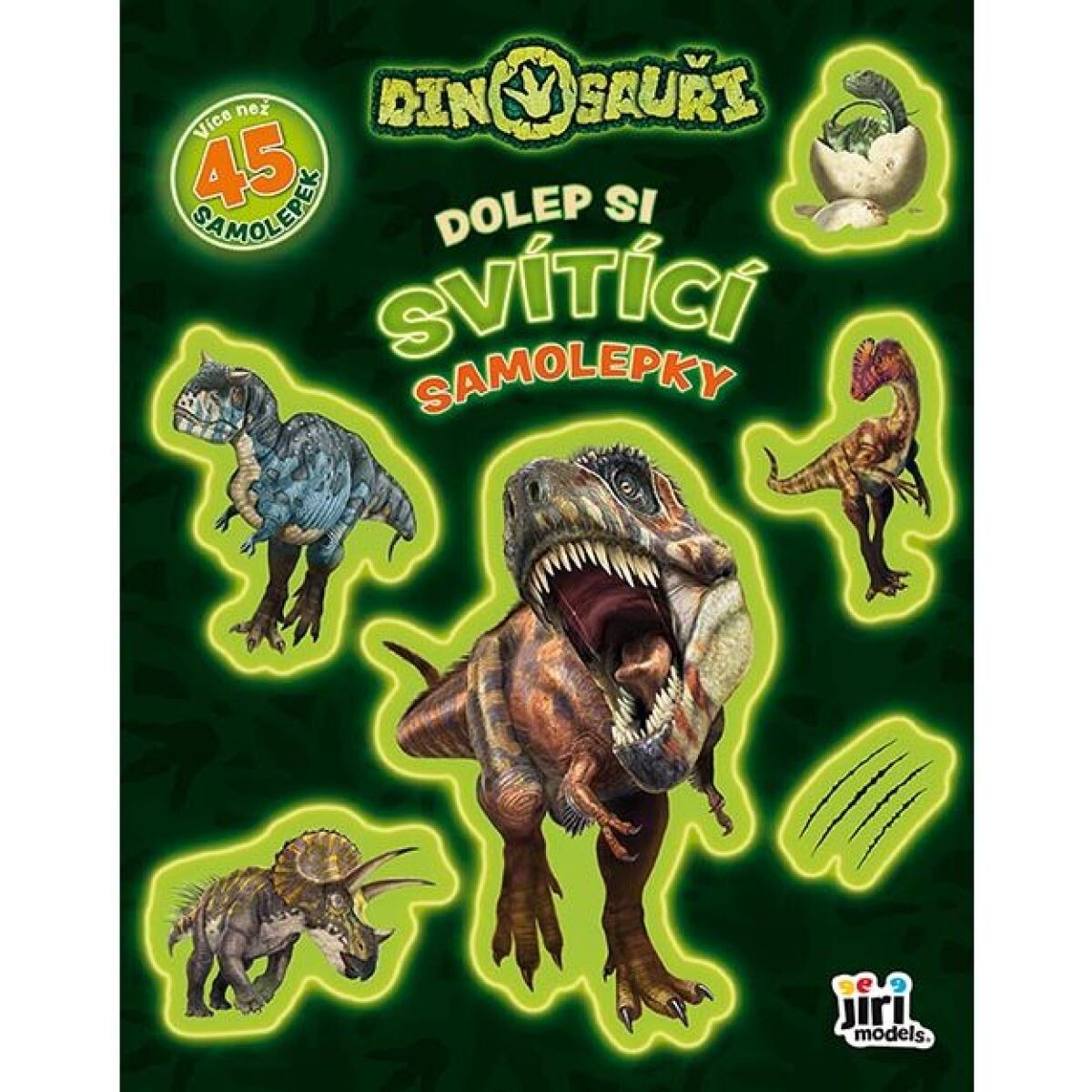 Jiří Models Dolep si svietiace samolepky Dinosaury