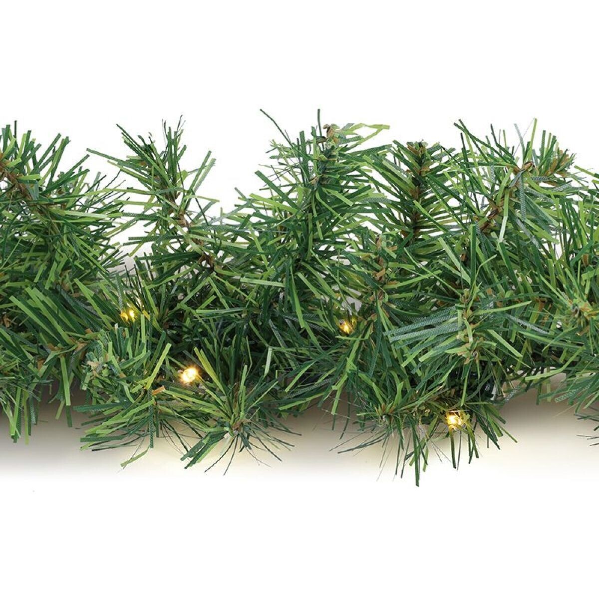 Solight LED vianočná girlanda s ihličím, 7m, 112x LED, časovač, 230V, IP44