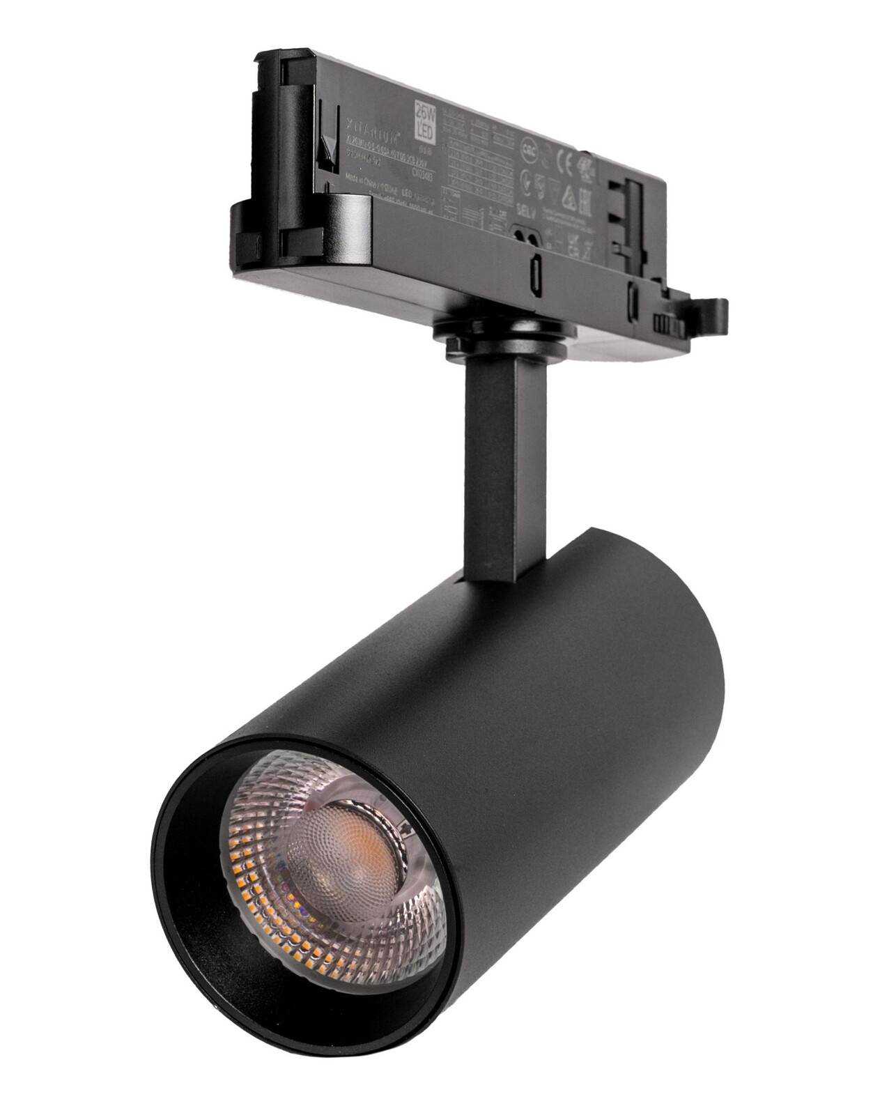 LED Solution Čierny lištový LED reflektor 3F 20W Farba svetla: Teplá biela STK20W-TB/3