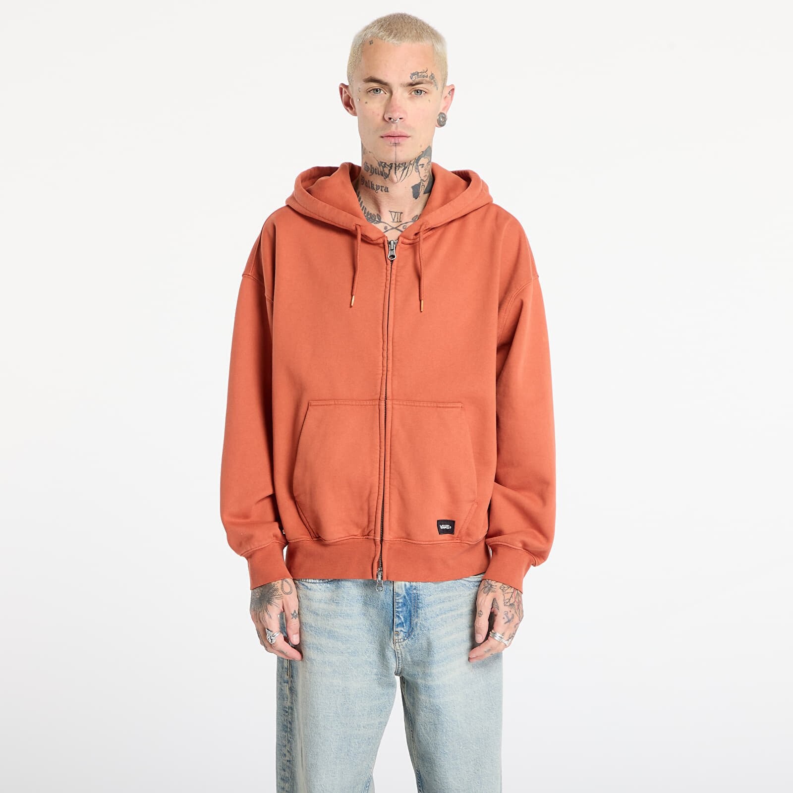 Mikina Vans LX Zip Hoodie Burnt Orange XL