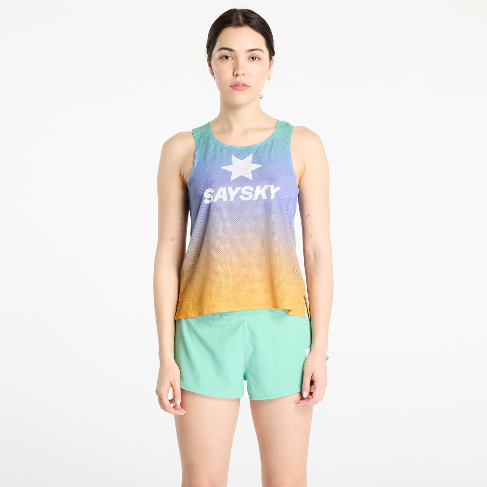 SAYSKY W Drip Dye Flow Air Singlet Purple Aop M