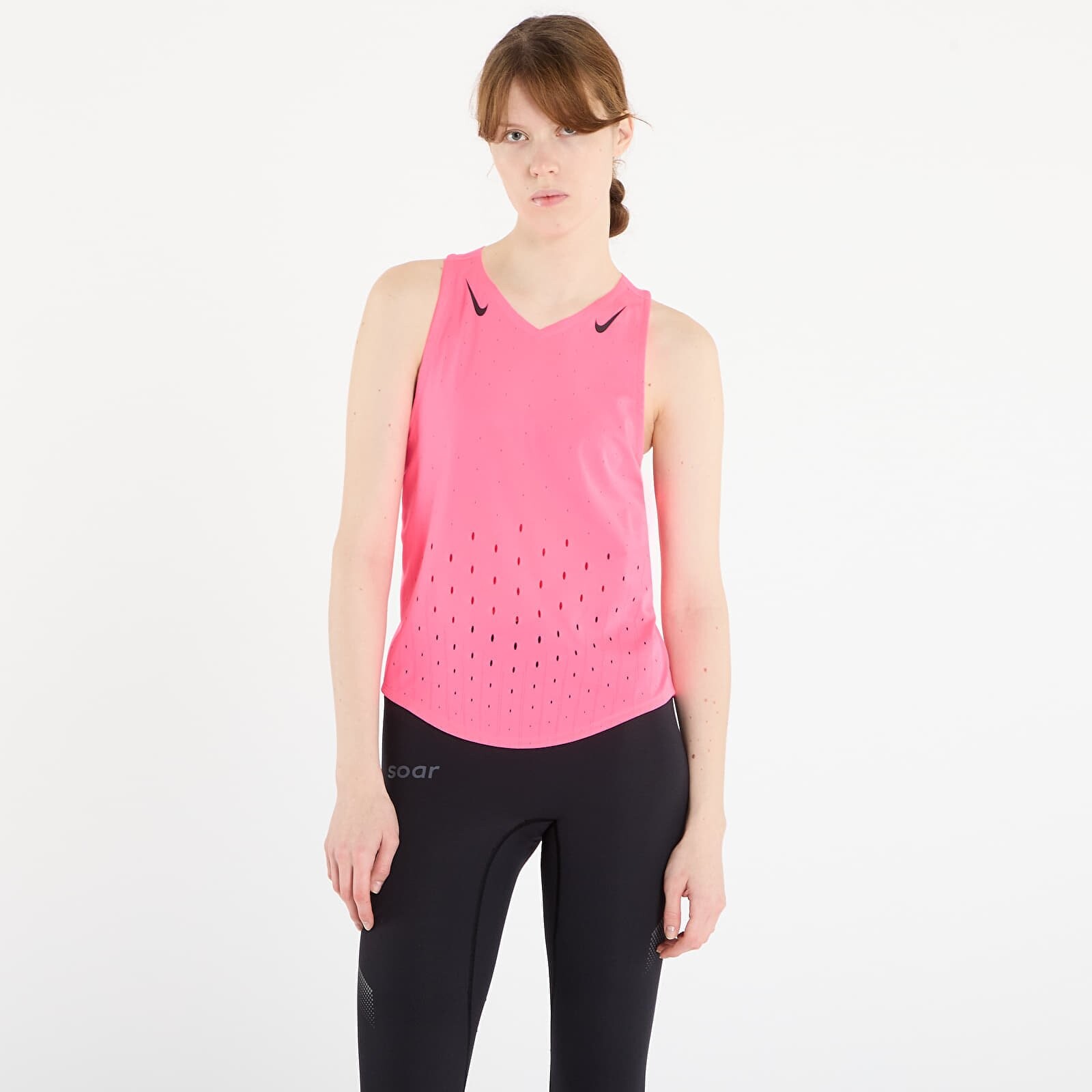 Tielko Nike AeroSwift Women's Dri-FIT ADV Running Singlet Hyper Pink/ Black S