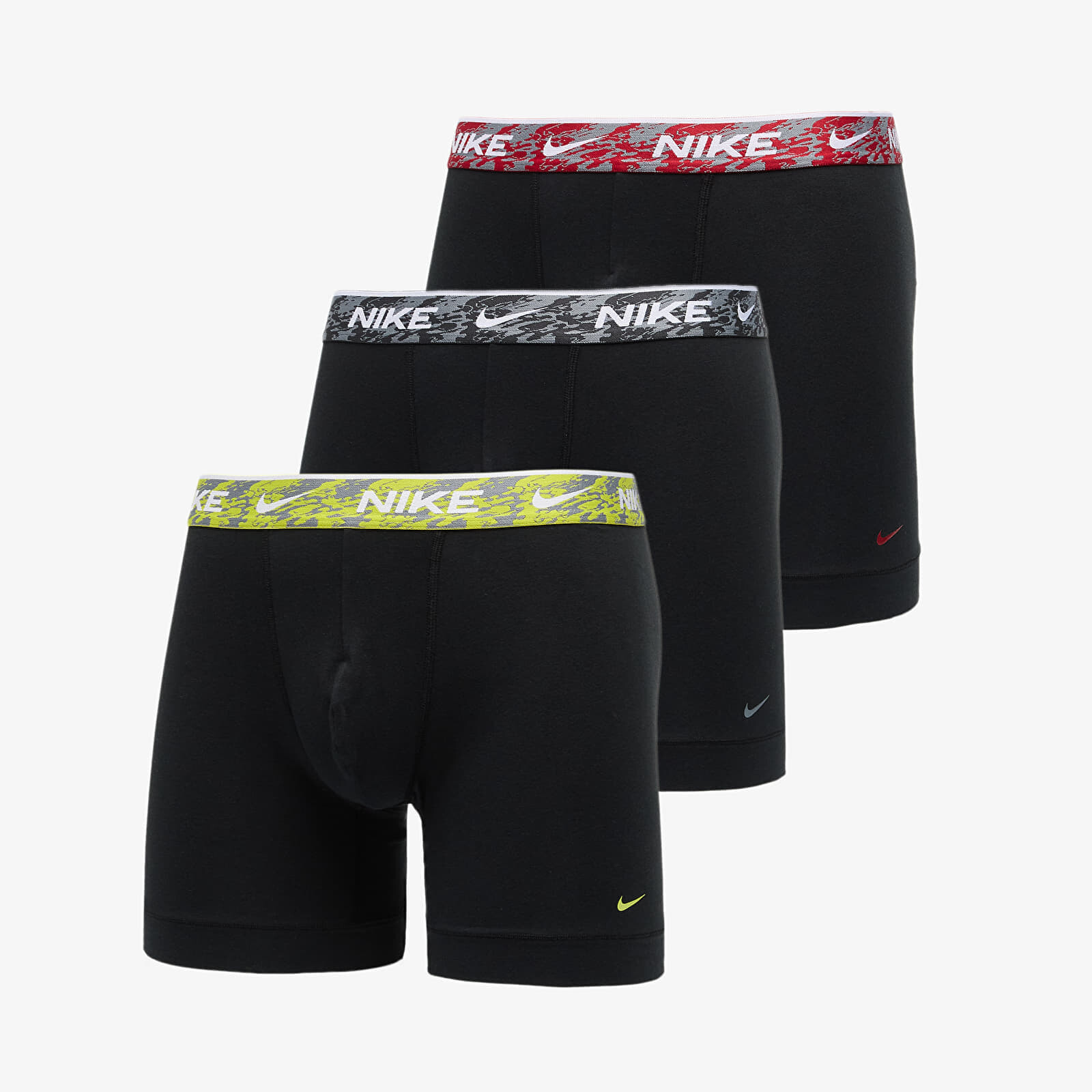 Boxerky Nike Dri-FIT Everyday Cotton Stretch Boxer Brief 3-Pack Black M