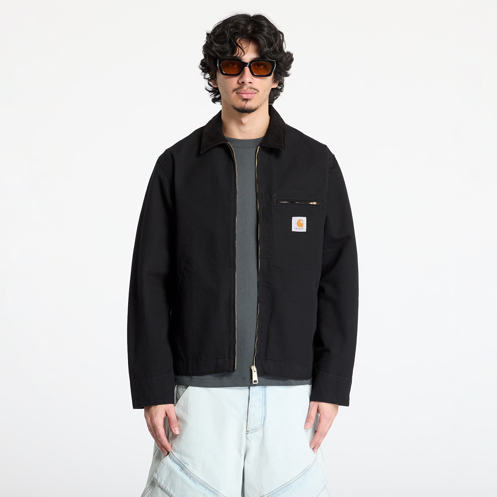 Bunda Carhartt WIP Detroit Jacket UNISEX Black/ Black Rinsed S