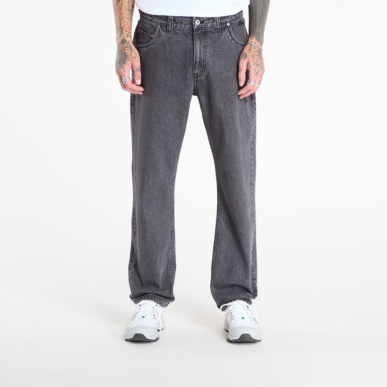 Džínsy Dime Straight Denim Pants Faded Black 32