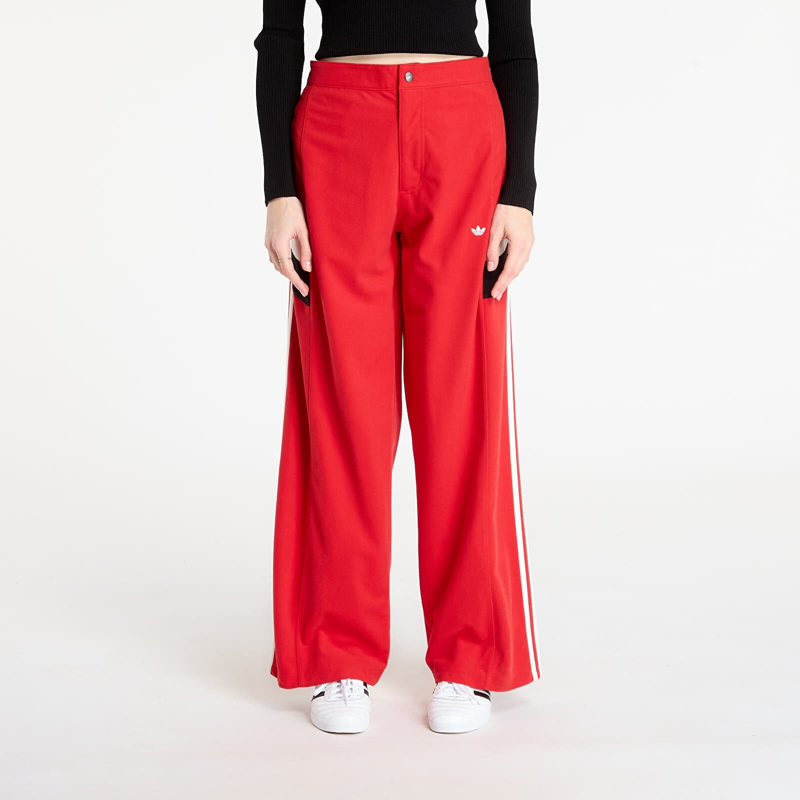 Kalhoty adidas Blocking Track Tracksuit Bottoms Better Scarlet 8