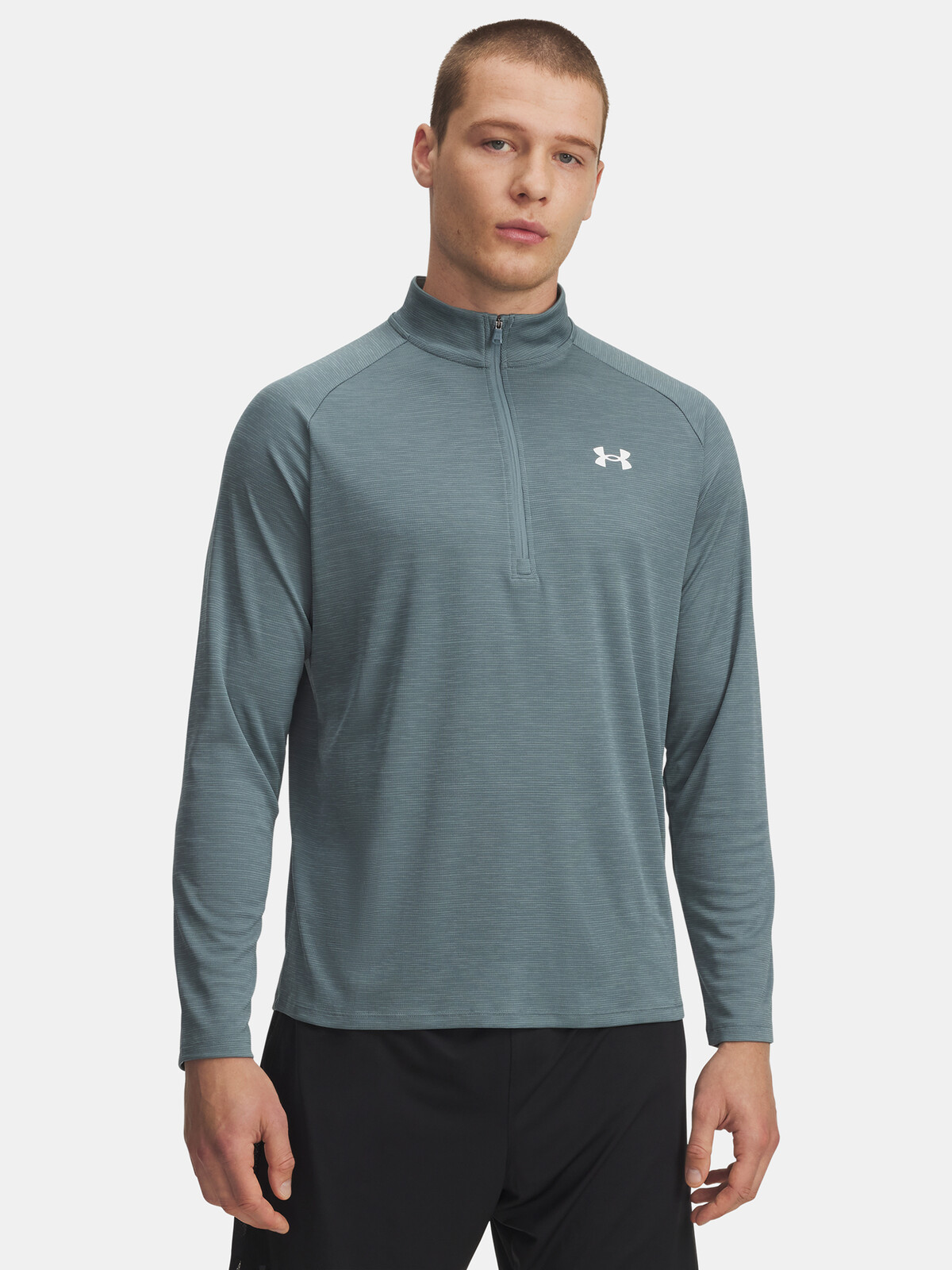 Men's Under Armour UA Tech Textured 1/2 Zip-BLU T-Shirt - Men's