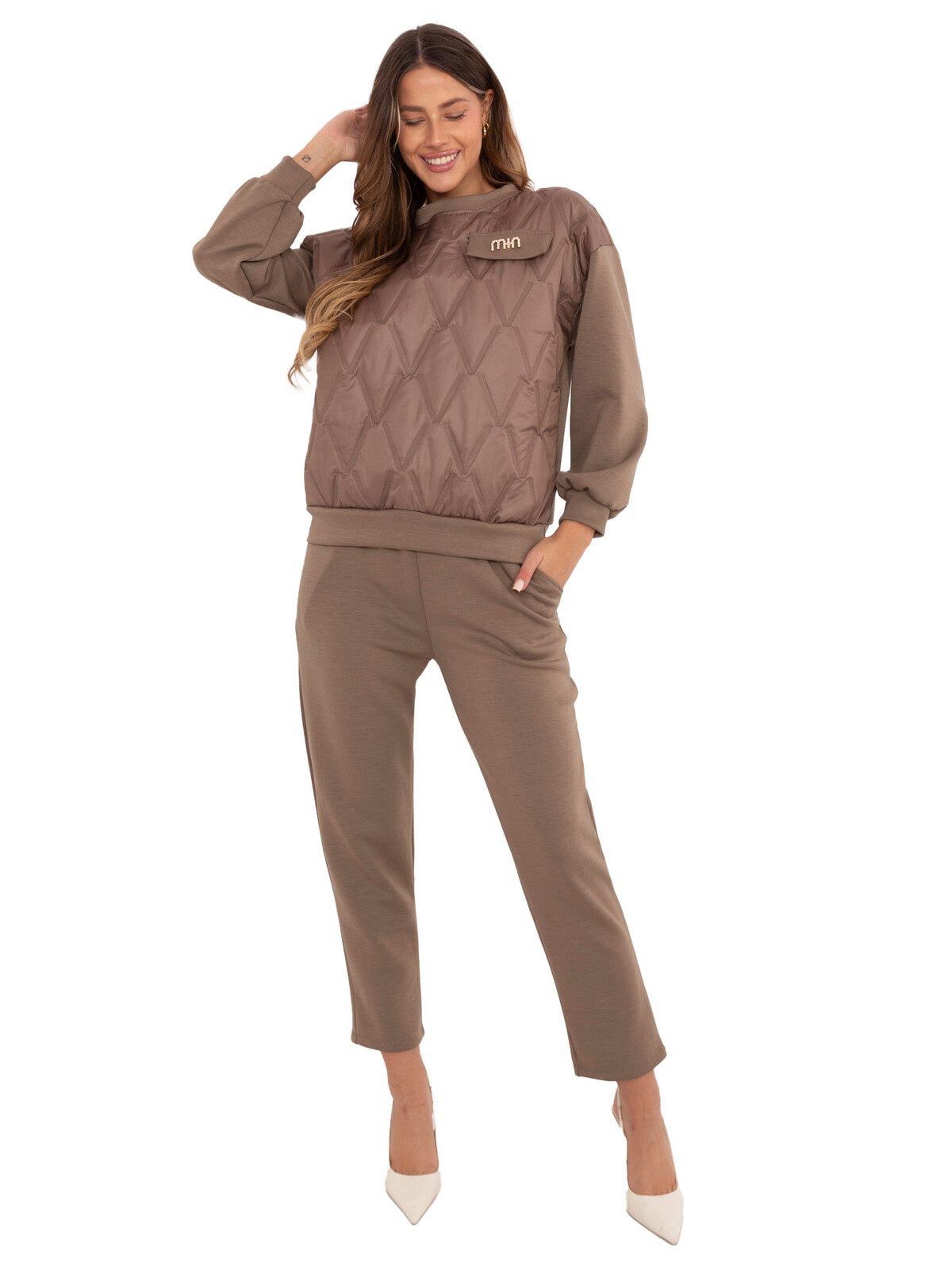 Dámsky svetlohnedý komplet