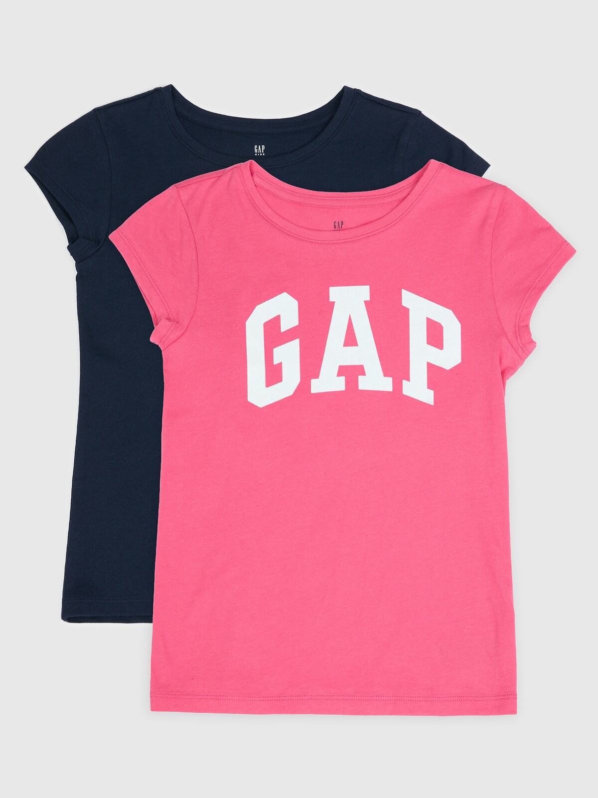 GAP Children's T-shirt with logo, 2 pcs - Girls
