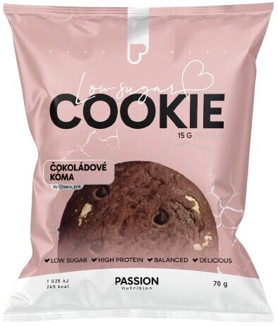 Passion nutrition cookie 70 g - čokoládové kóma