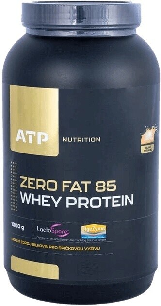 Atp nutrition zero fat 85 whey protein 1000 g - biela čokoláda