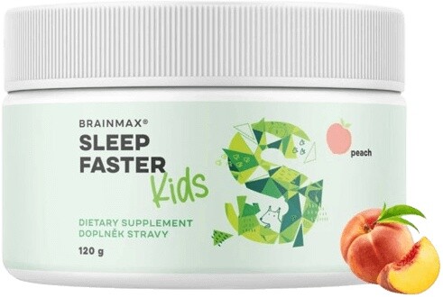 Brainmax kids sleep faster 120 g - broskyňa