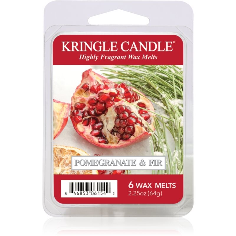 Kringle Candle Pomegranate & Fir Wax Melt DVA vonná sviečka 64 g