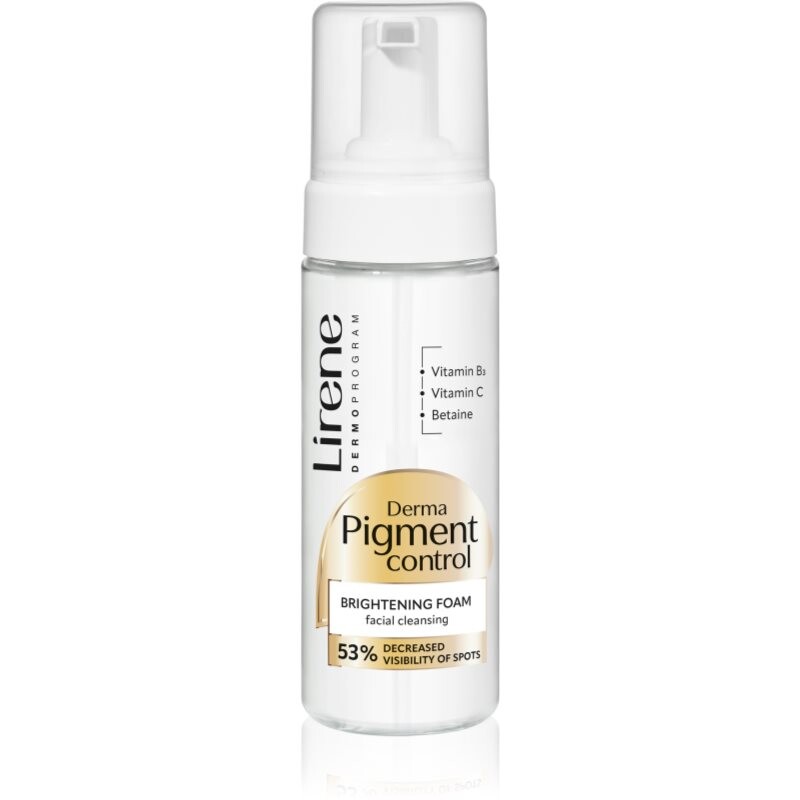 Lirene Derma Pigment Control Brightening Foam rozjasňujúca čistiaca pena pre pleť s hyperpigmentáciou 150 ml