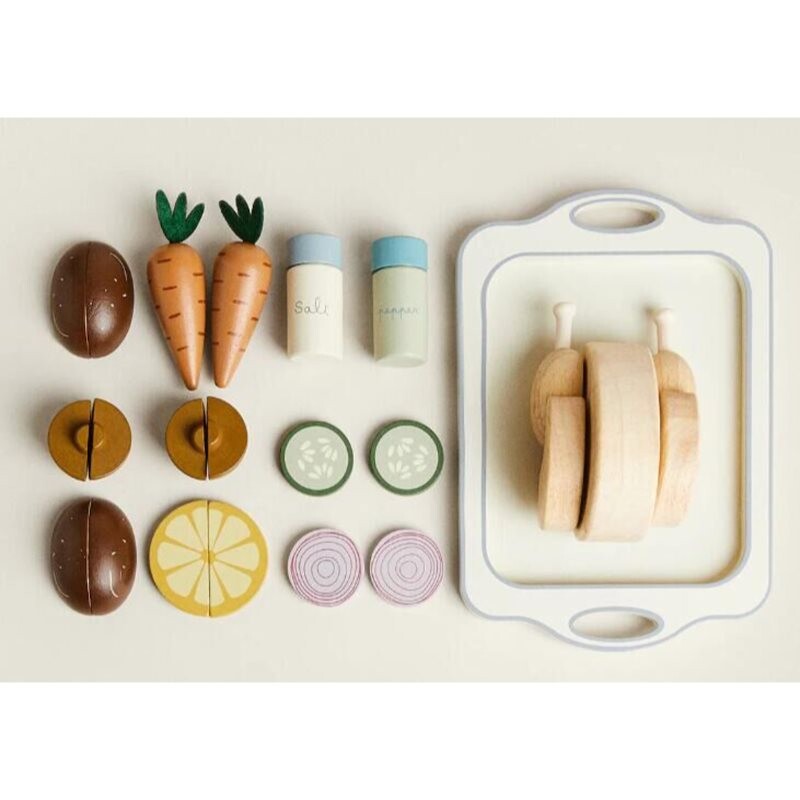 eliNeli Wooden Food with Chicken hračka z dreva pre deti 18m+ 1 ks