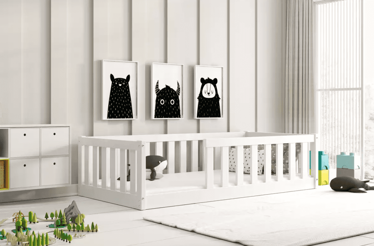 BMS Detská jednolôžková posteľ BELLA SIMA  | 80 x 160 cm Farba: Biela