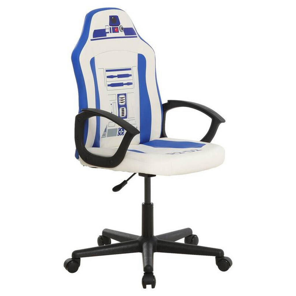 Star Wars HERNÁ STOLIČKA, kožený vzhľad, modrá, biela