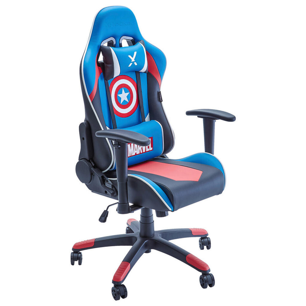 X Rocker HERNÁ STOLIČKA, modrá, červená, čierna, biela