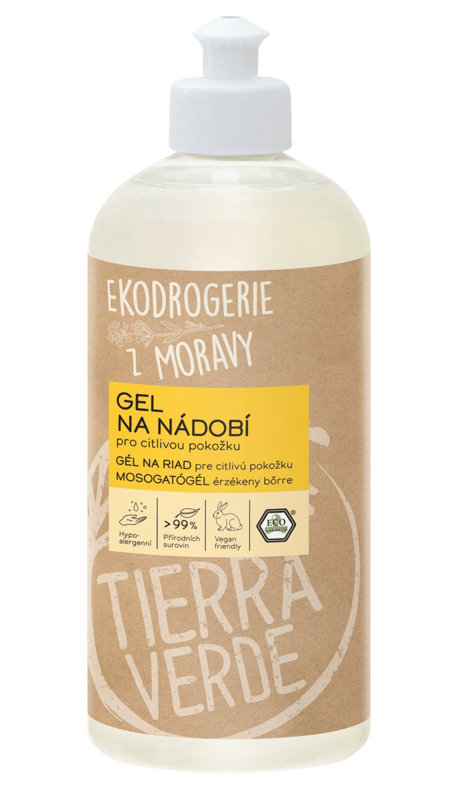 TIERRA VERDE Gél na riad pre citlivú pokožku 500 ml