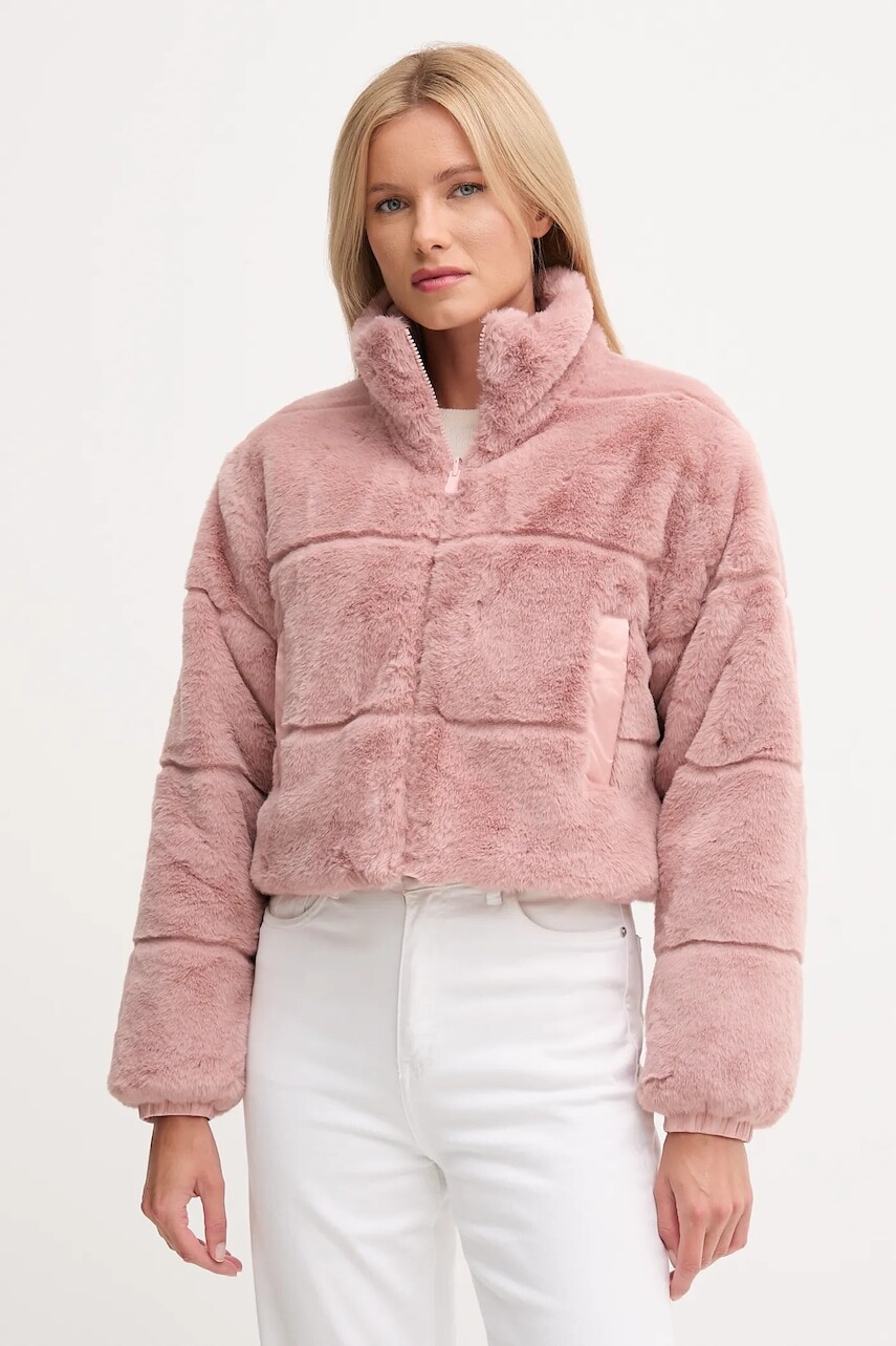 Obojstranná bunda Save The Duck YUKI ružová farba, zimná, D32492W.FURY21