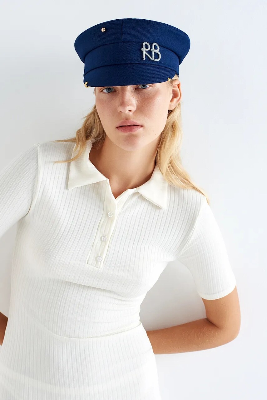 Čiapka so šiltom Ruslan Baginskiy tmavomodrá farba, KPC078-CA-PRS-SIRB