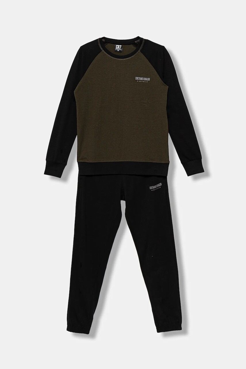 Detské bavlnené pyžamo CR7 Cristiano Ronaldo 2-pak zelená farba, vzorované, 8770