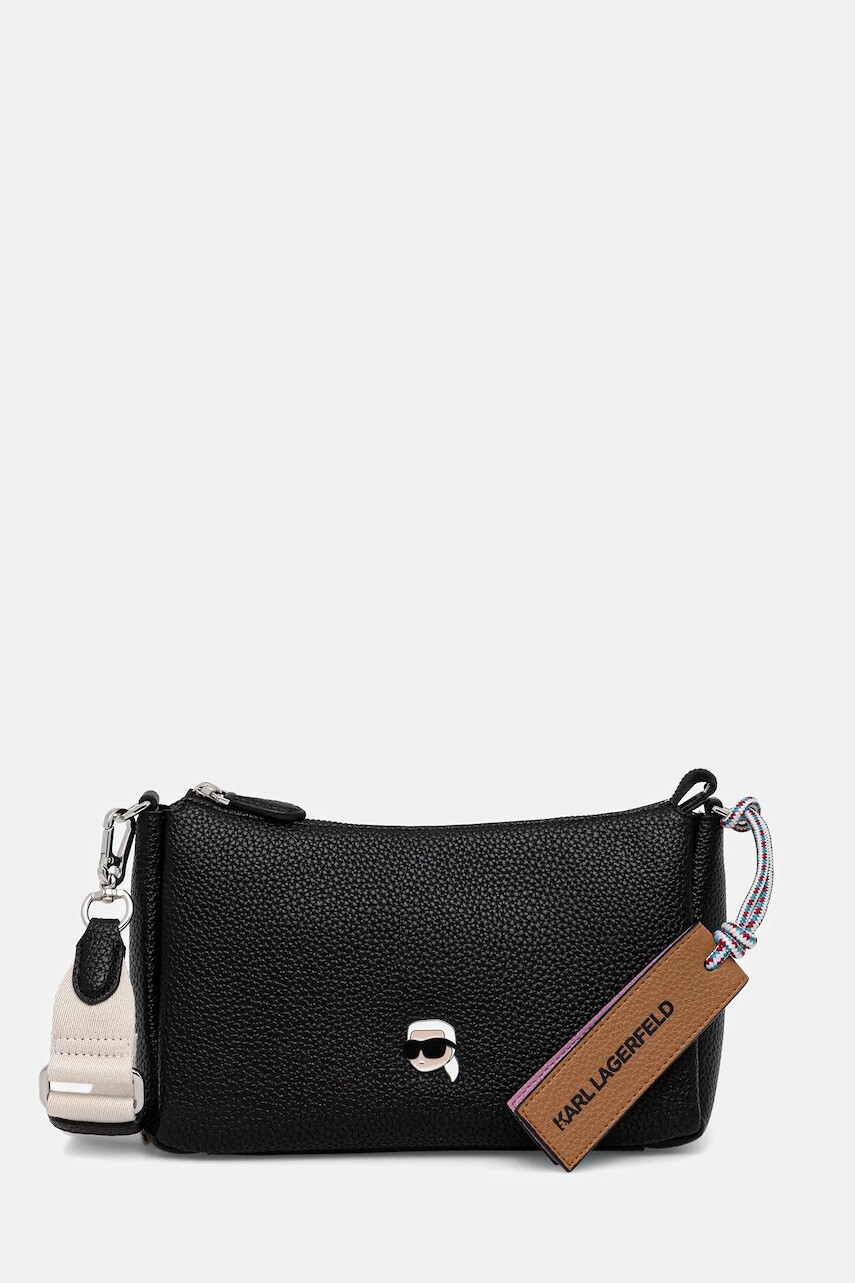 Kabelka Karl Lagerfeld IKON čierna farba, A4W30004