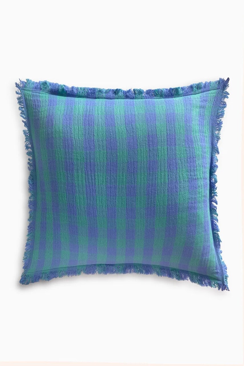 Dekoratívna obliečka na vankúš Calma House Nasau 45 x 45 cm tyrkysová farba