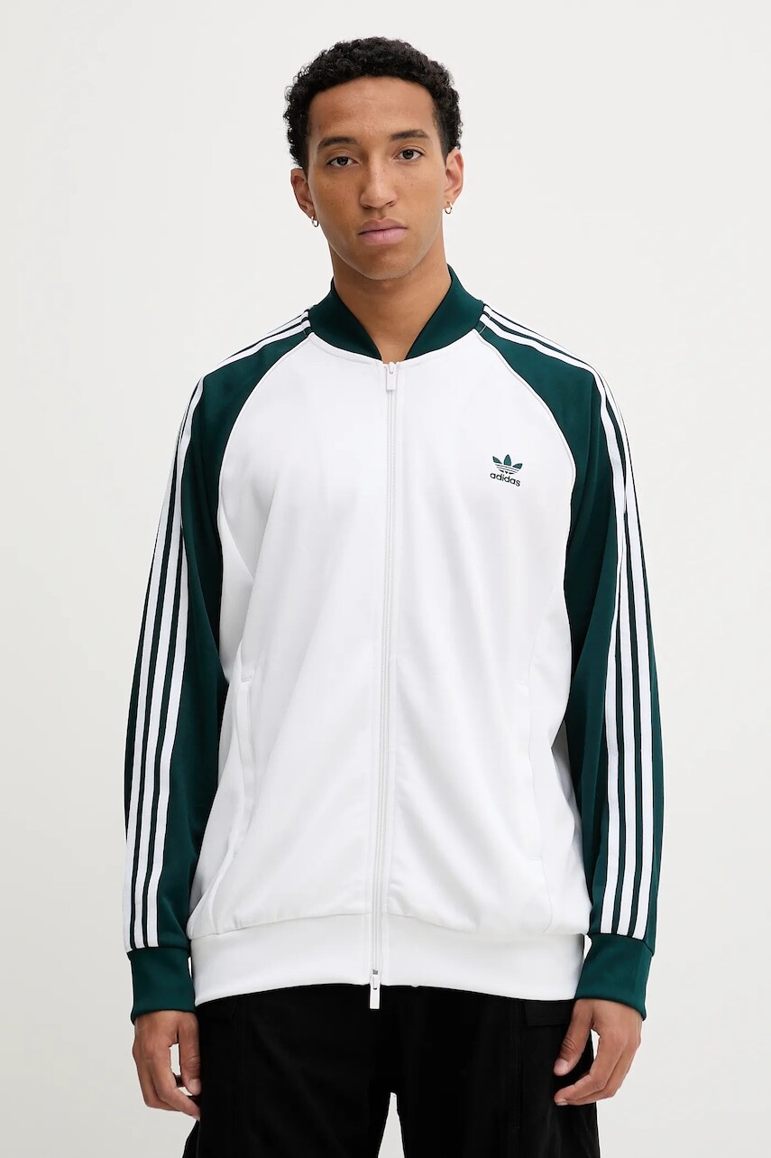 Mikina adidas Originals Sst TT biela farba, vzorovaná, JY1293