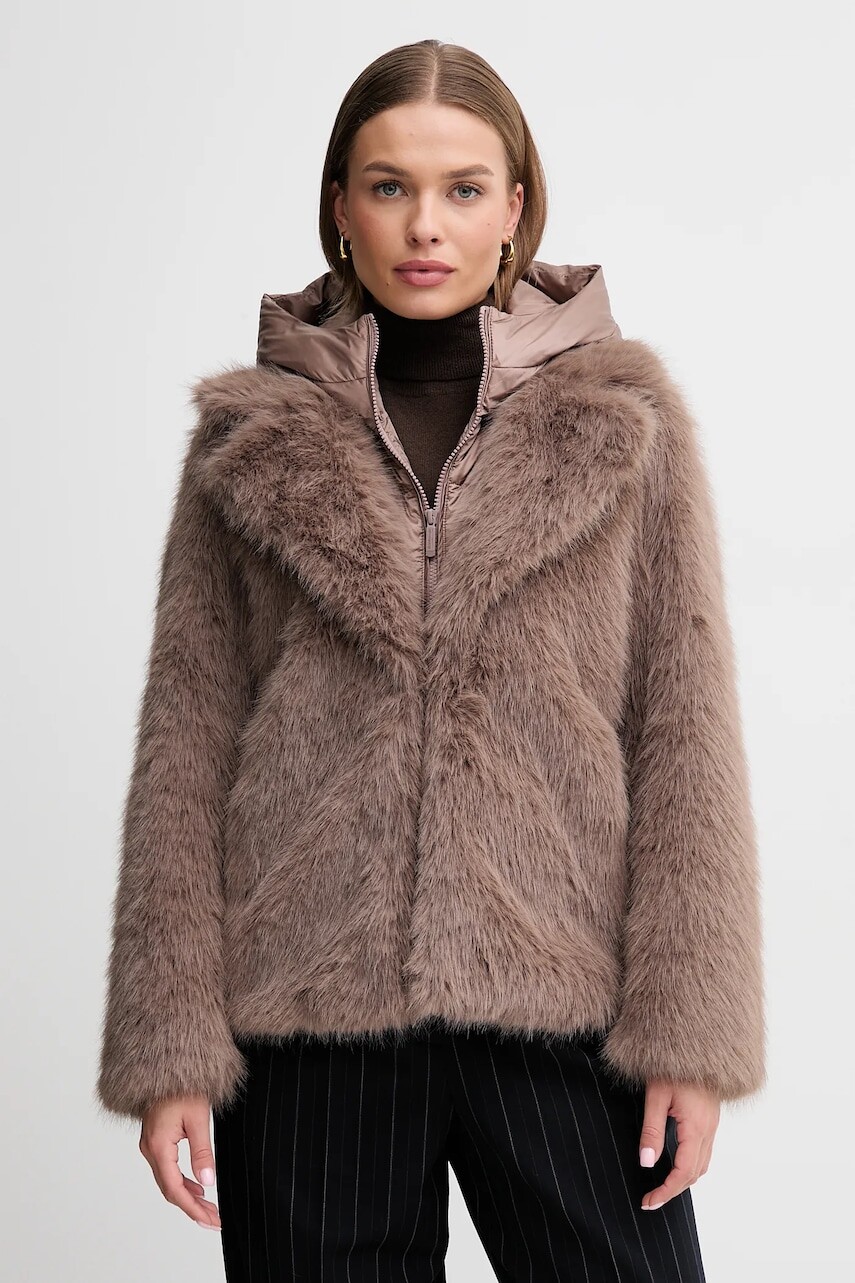 Páperový kabát Bomboogie béžová farba, GW9148TFRL5