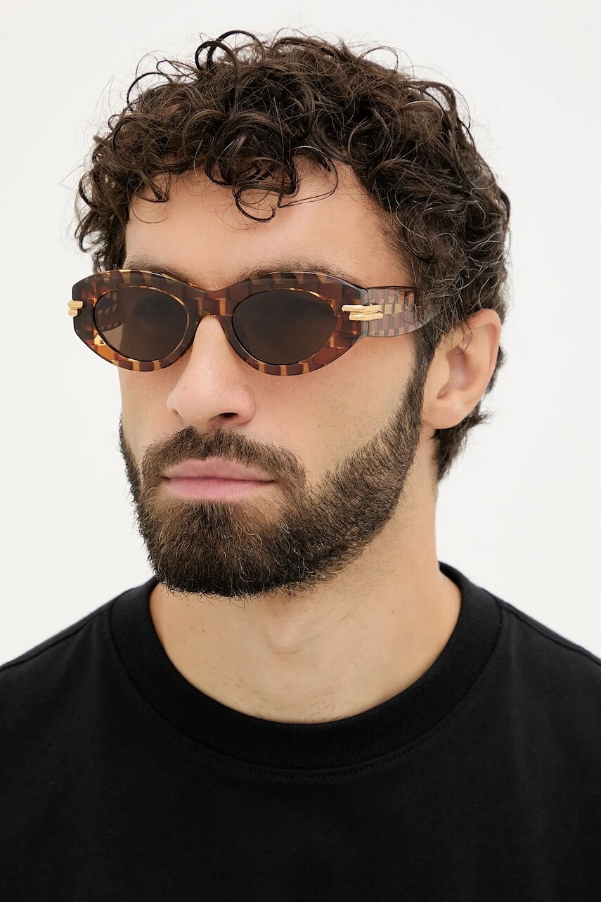 Slnečné okuliare Bottega Veneta hnedá farba, BV1322S