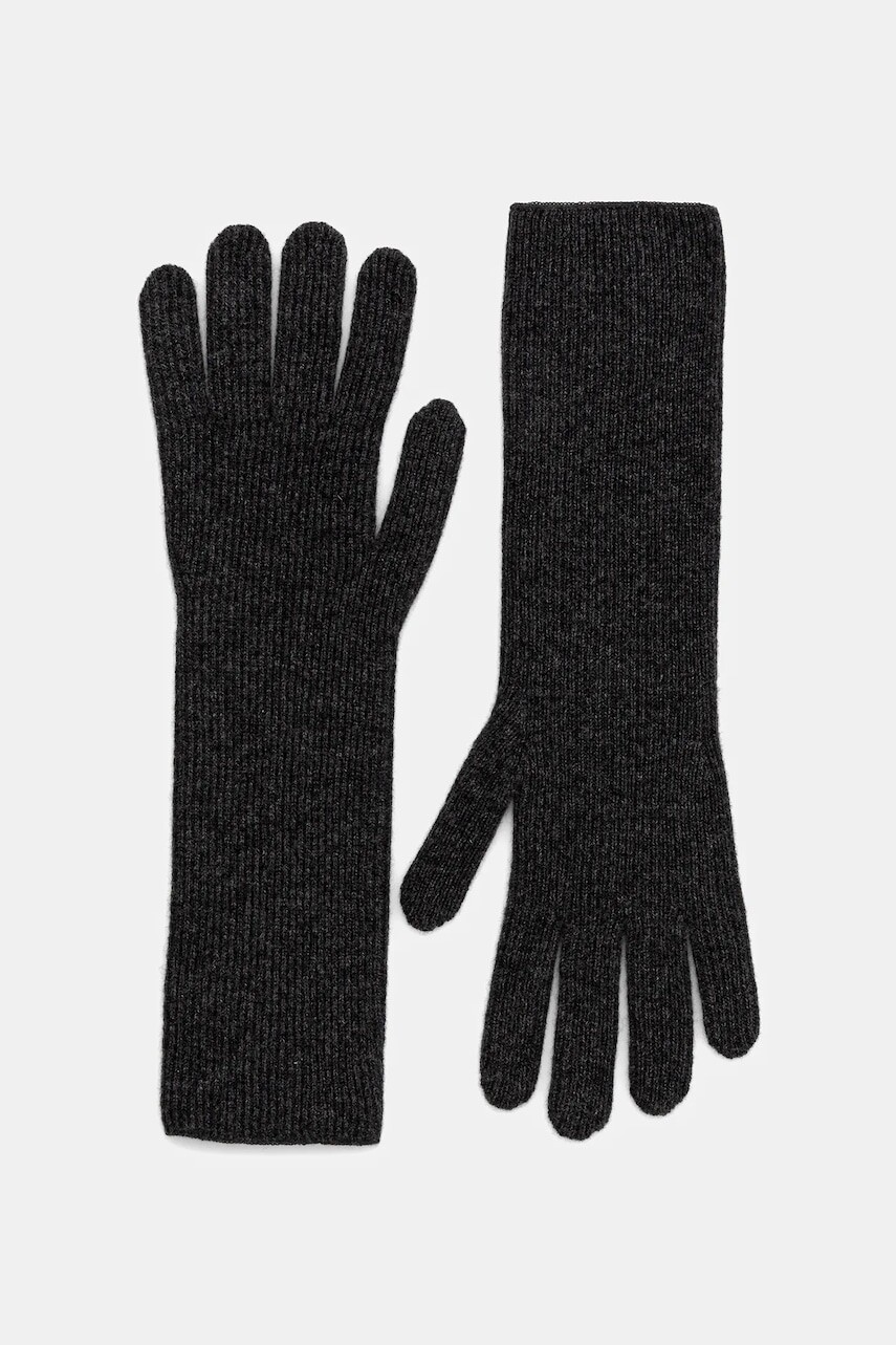 Vlnené rukavice Marc O'Polo šedá farba, 509517904017