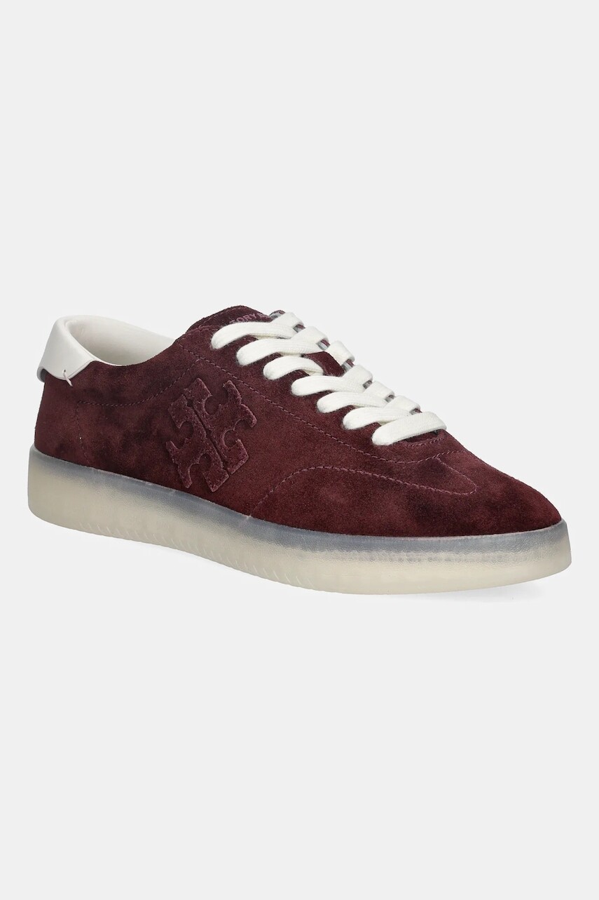Semišové tenisky Tory Burch Phoenix Sneaker bordová farba, 166688.600