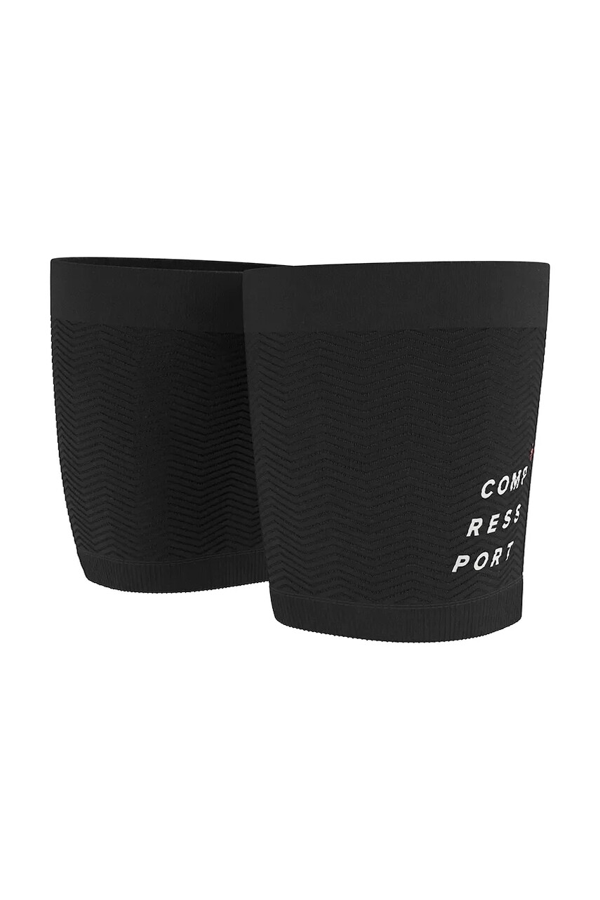 Kompresné obväzy na stehná Compressport Under Control čierna farba, SU00026B