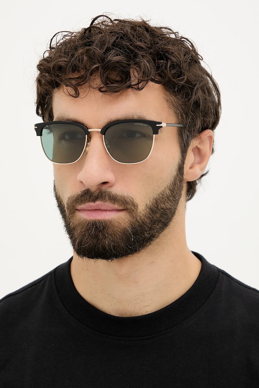 Slnečné okuliare Montblanc čierna farba, MB0439SA