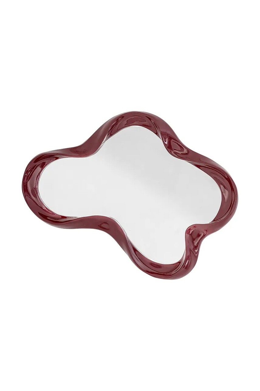 Nástenné zrkadlo Bloomingville Violeta 47 x 61,5 x 7 cm červená farba