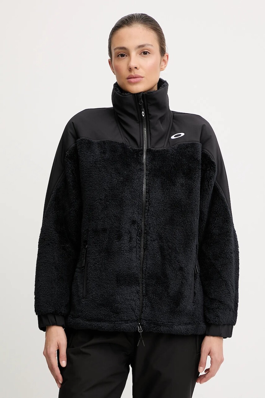 Mikina Oakley MOUNTAIN FIRE čierna farba, jednofarebná, FOA500696