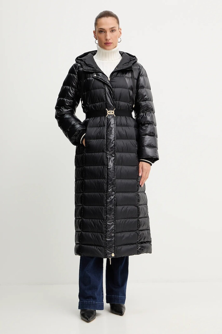 Bunda Liu Jo čierna farba, prechodná, TF5002.T9804