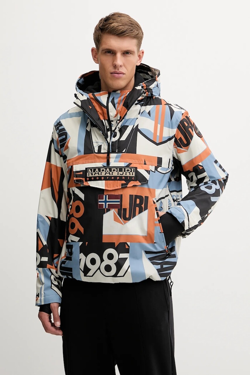 Bunda Napapijri Rainforest Next béžová farba, prechodná, NP0A88T8F0S1