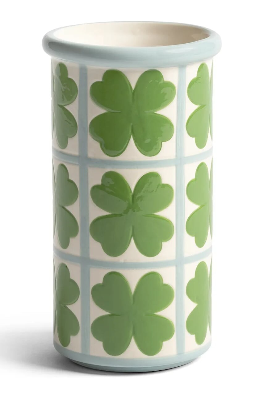 Dekoratívna váza &k amsterdam patch clover 16,5 x 9 cm