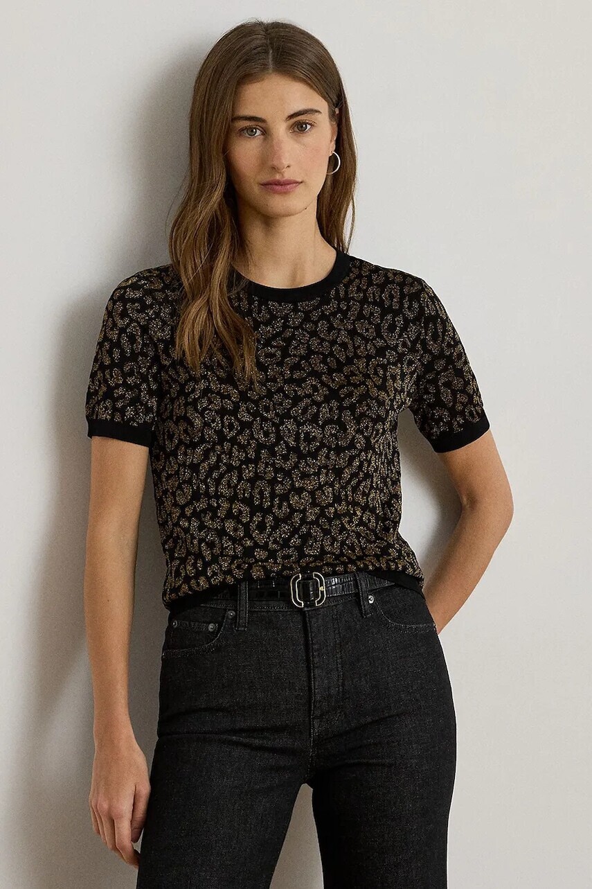 Sveter Lauren Ralph Lauren čierna farba, ľahký, 200979660