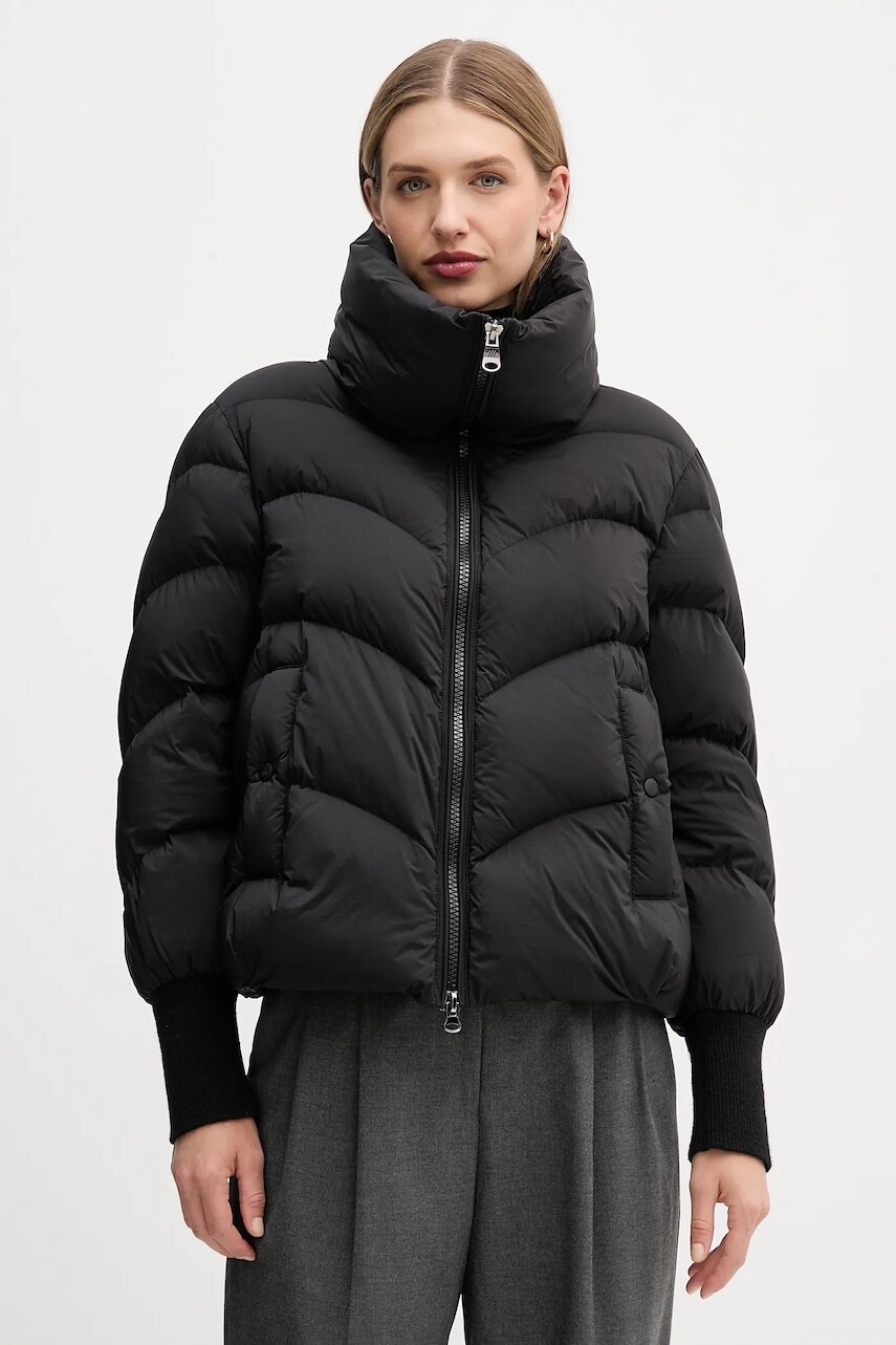 Páperová bunda Hetrego INARA čierna farba, zimná, oversize, 8P611