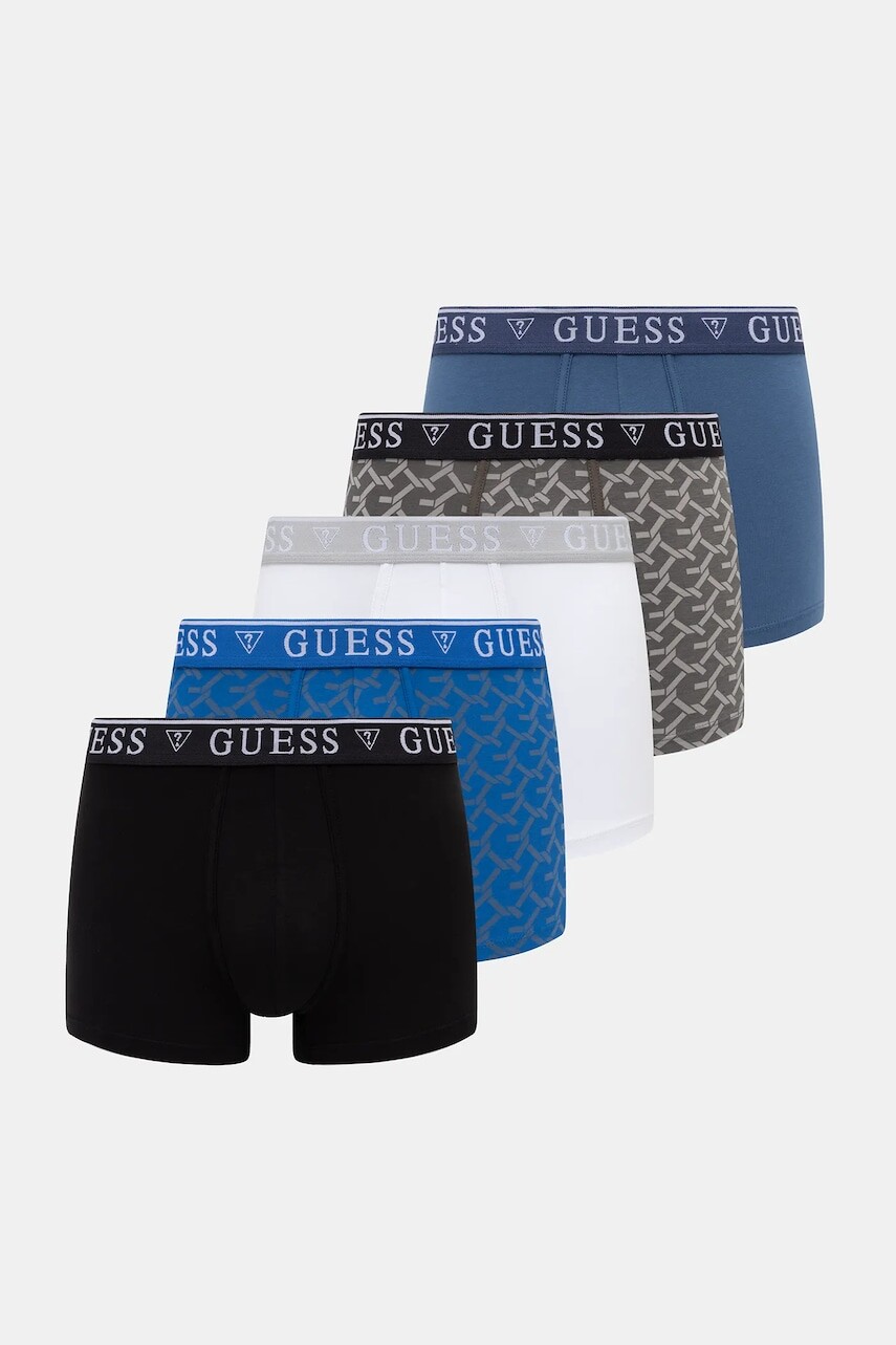 Boxerky Guess 5-pak modrá farba, U5BG16 K6YW1
